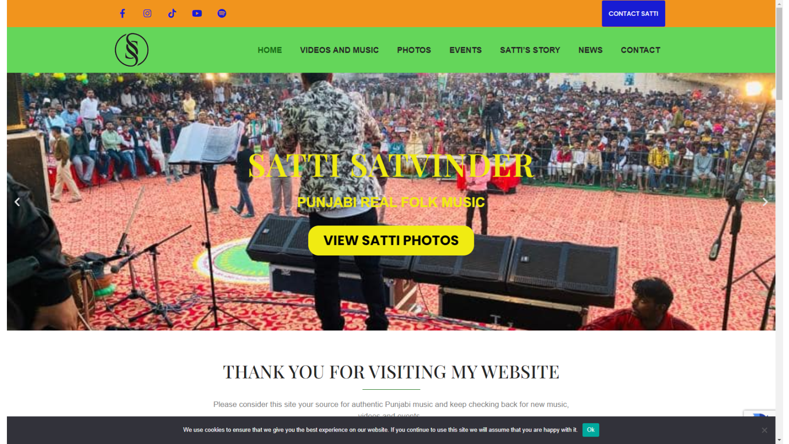 Website for Satti Satvinder