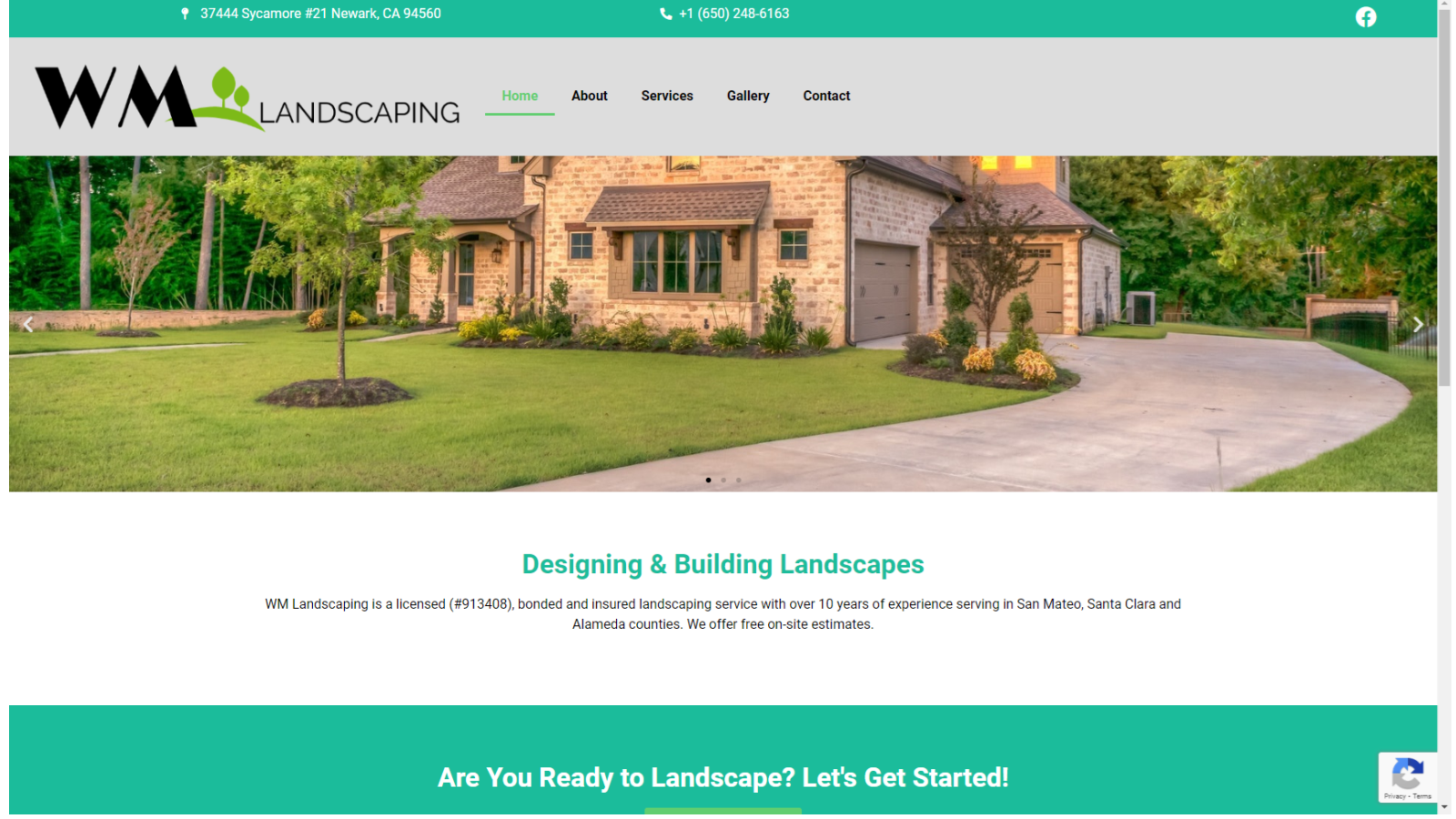 Website for WM Landscaping